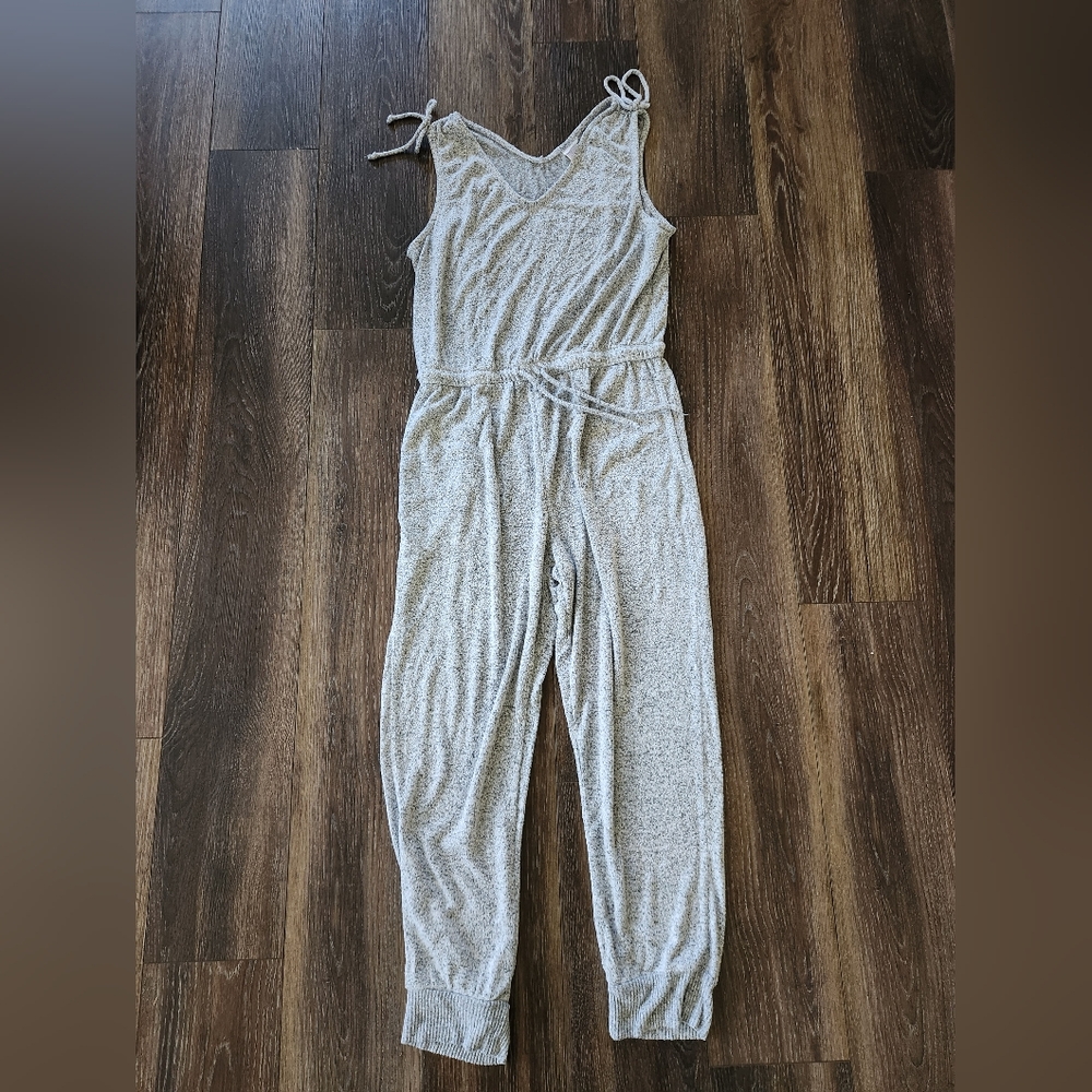Stars Above Gray Pajama Jumpsuit
